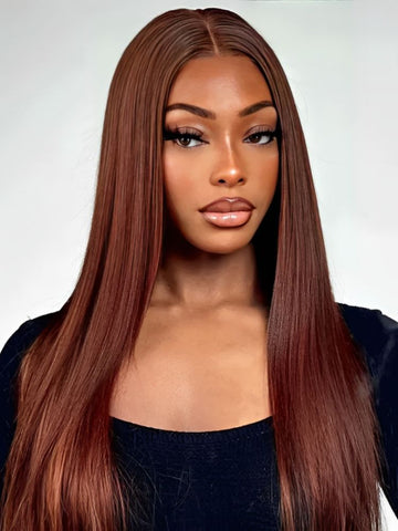 Color Pop Color Collection Reddish Brown Hair Straight Wig