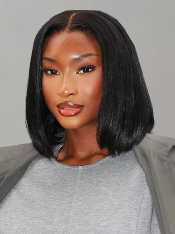 Elite Human Hair Collection Straight Bob Wig