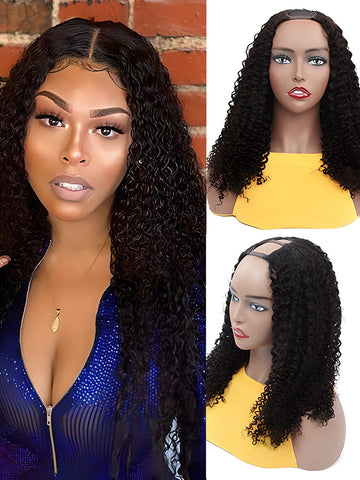 Elite Human Hair Collection Curly Wig Wear & Go Glueless