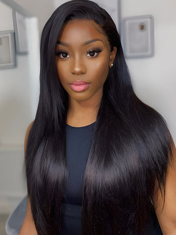 Signature Human Hair Collection Straight 13X4 Lace Front Wig